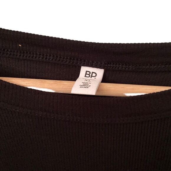 NWT Bp. Black Long Sleeve Rib T-Shirt in Size Extra Large - Picture 7 of 8